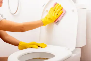 El agua oxigenada puede verterse en el inodoro como complemento de las rutinas de limpieza.