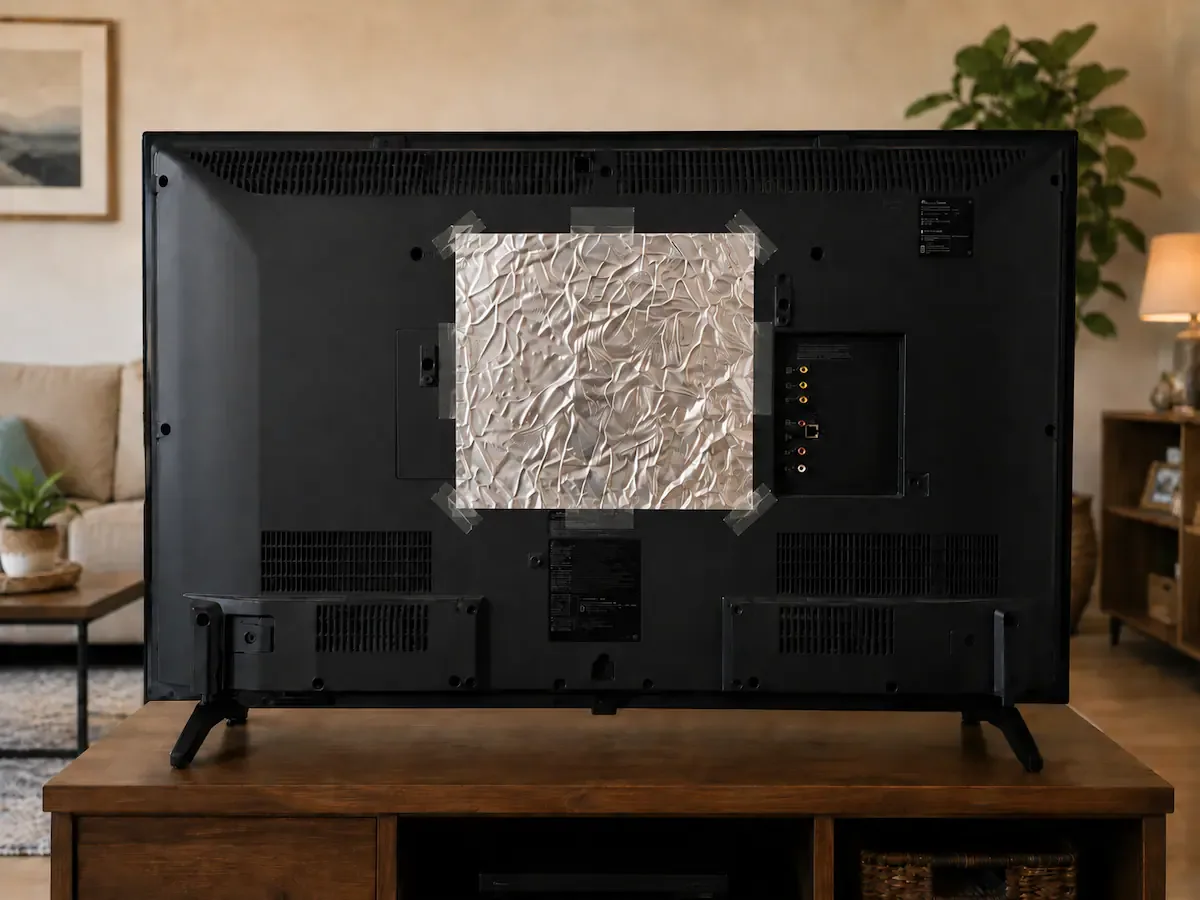Pegar papel aluminio detrás de la TV: para qué sirve y por qué lo recomiendan