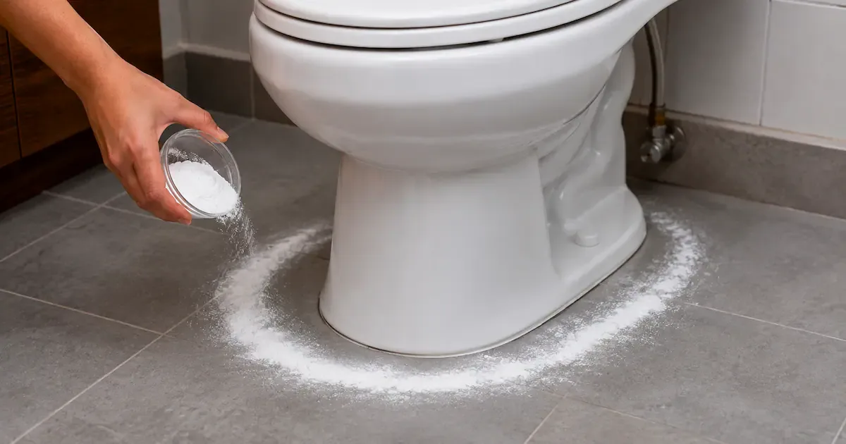 Waarom je vandaag nog baking soda rond je toilet moet strooien